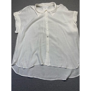 Women's Jane + Delancey Blouse, 2X, White